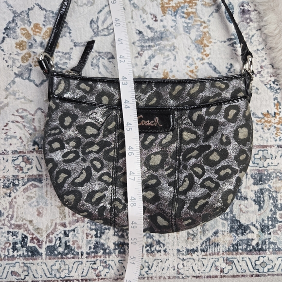 Coach Black and Silver Ocelot Animal Print Bag - Picture 15 of 16